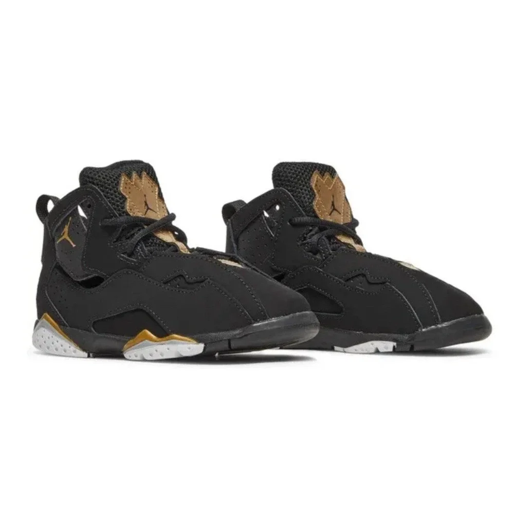 Jordan True Flight TD 'Black Metallic Gold' 2019 Size 8C 343797 070